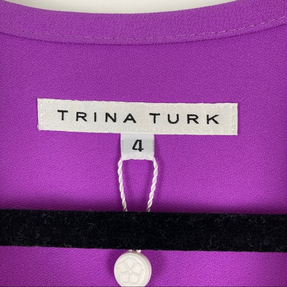 Trina Turk Bertina Carmel Crepe Tunic/Dress Sz4 - Picture 6 of 10